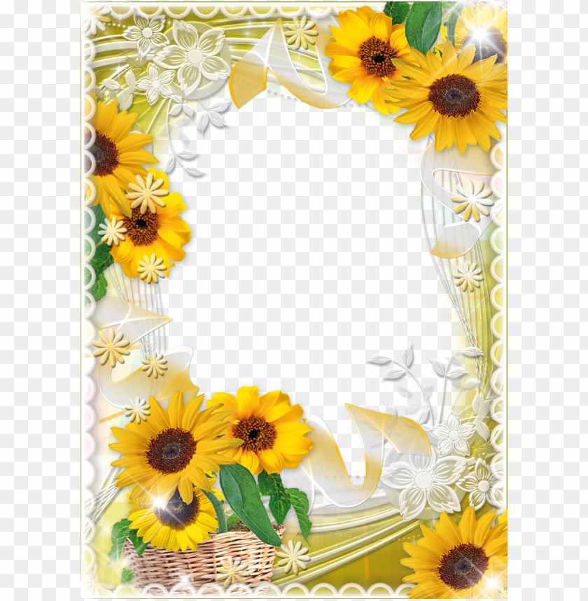 Detail Sunflower Frame Png Nomer 5