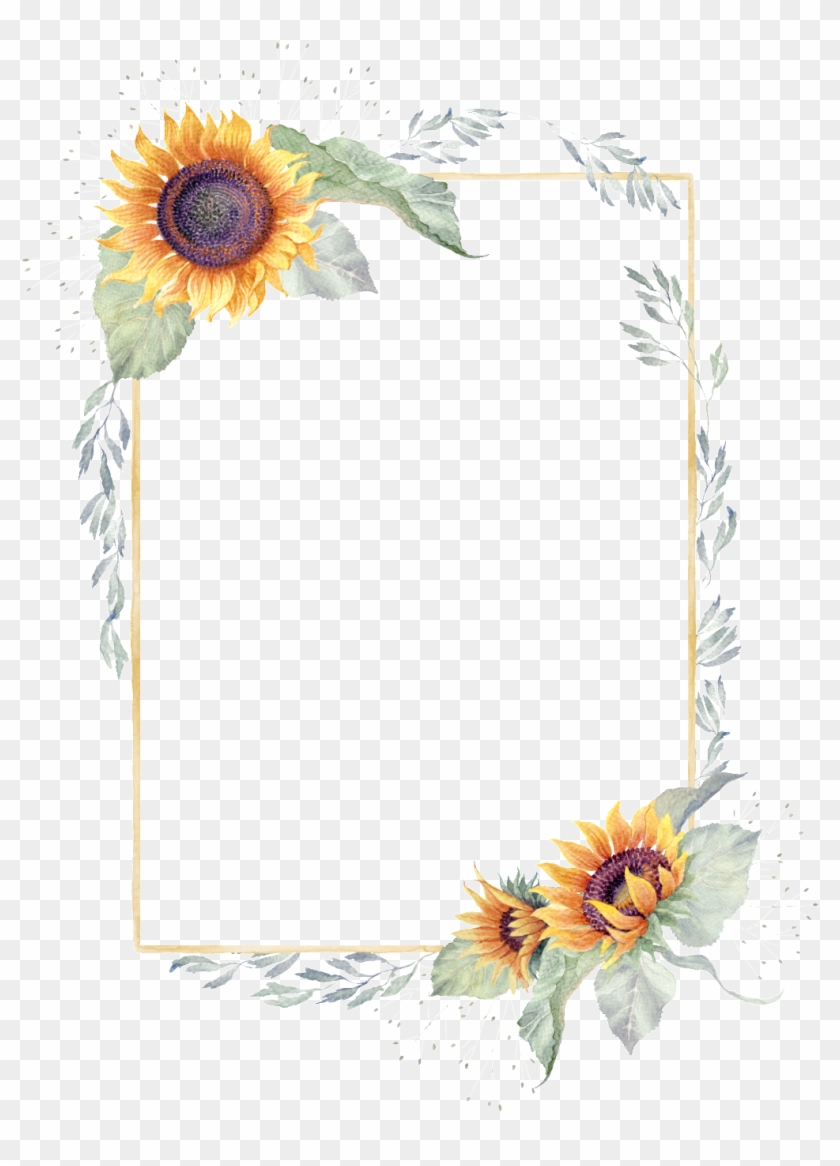 Detail Sunflower Frame Png Nomer 6