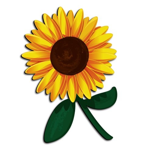 Detail Sunflower Images Clip Art Nomer 8