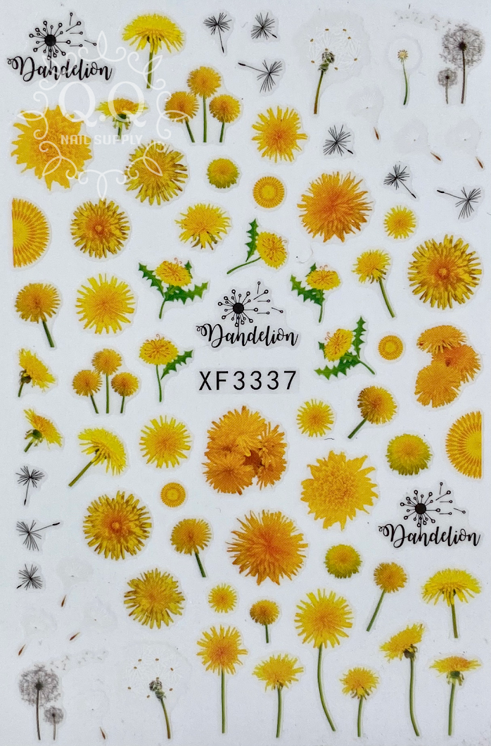 Detail Sunflower Nail Art Stickers Nomer 50
