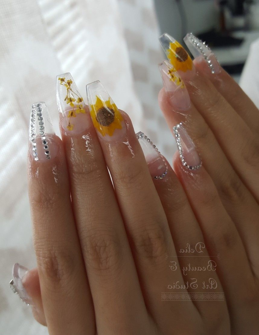 Sunflower Nails Clear - KibrisPDR