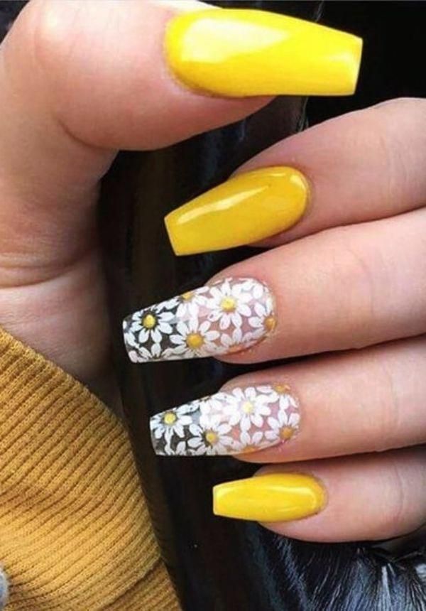 Detail Sunflower Nails Clear Nomer 4