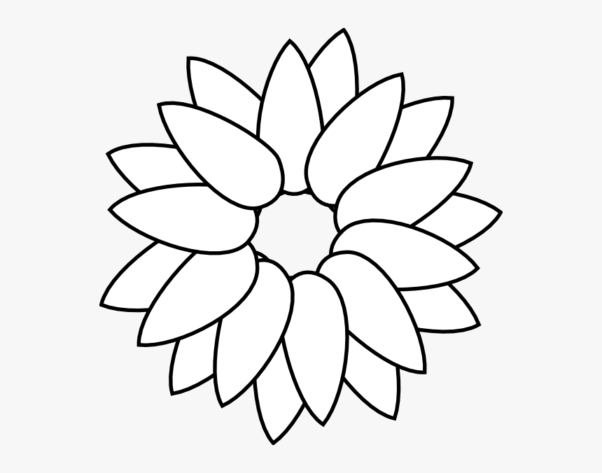 Detail Sunflower Outline Png Nomer 32