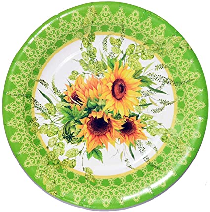 Detail Sunflower Plates At Dollar Tree Nomer 18