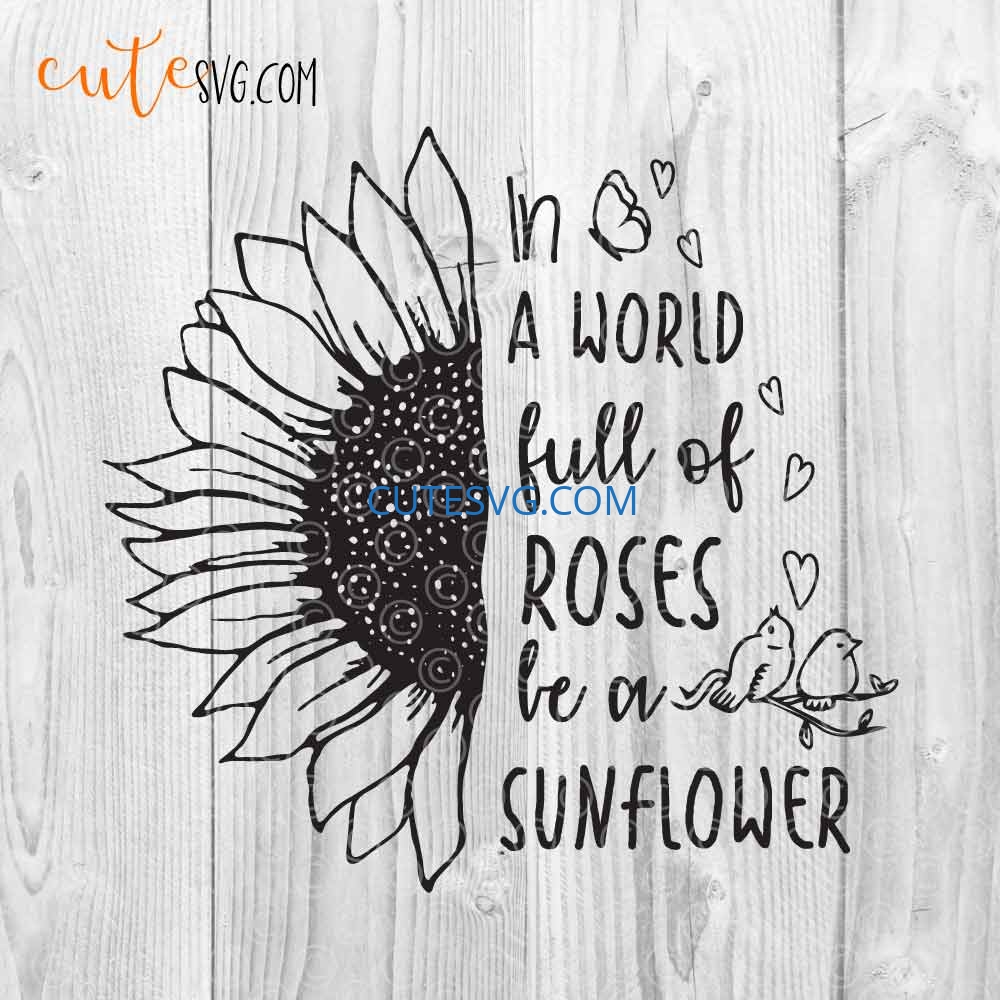 Detail Sunflower Png Cricut Nomer 38