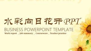 Detail Sunflower Powerpoint Template Nomer 44