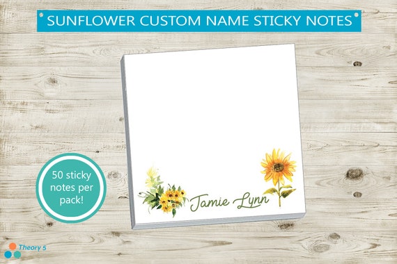 Detail Sunflower Sticky Notes Nomer 5