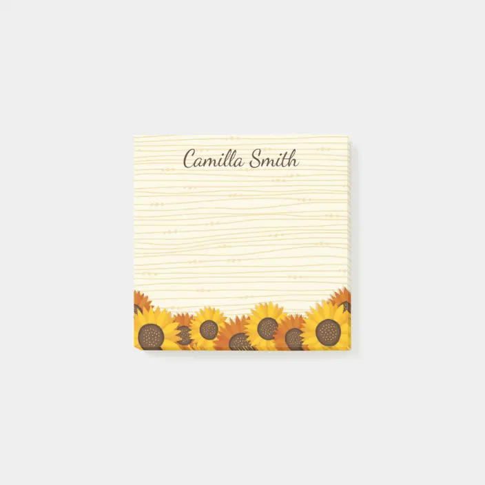 Detail Sunflower Sticky Notes Nomer 6