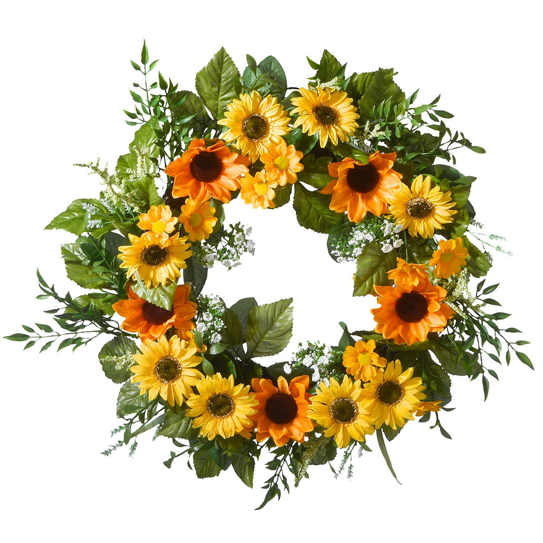 Detail Sunflower Wreath Png Nomer 45