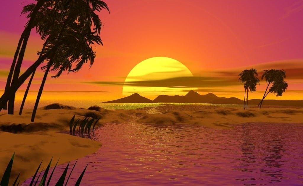 Sunset Wallpaper Pemandangan Hd - KibrisPDR