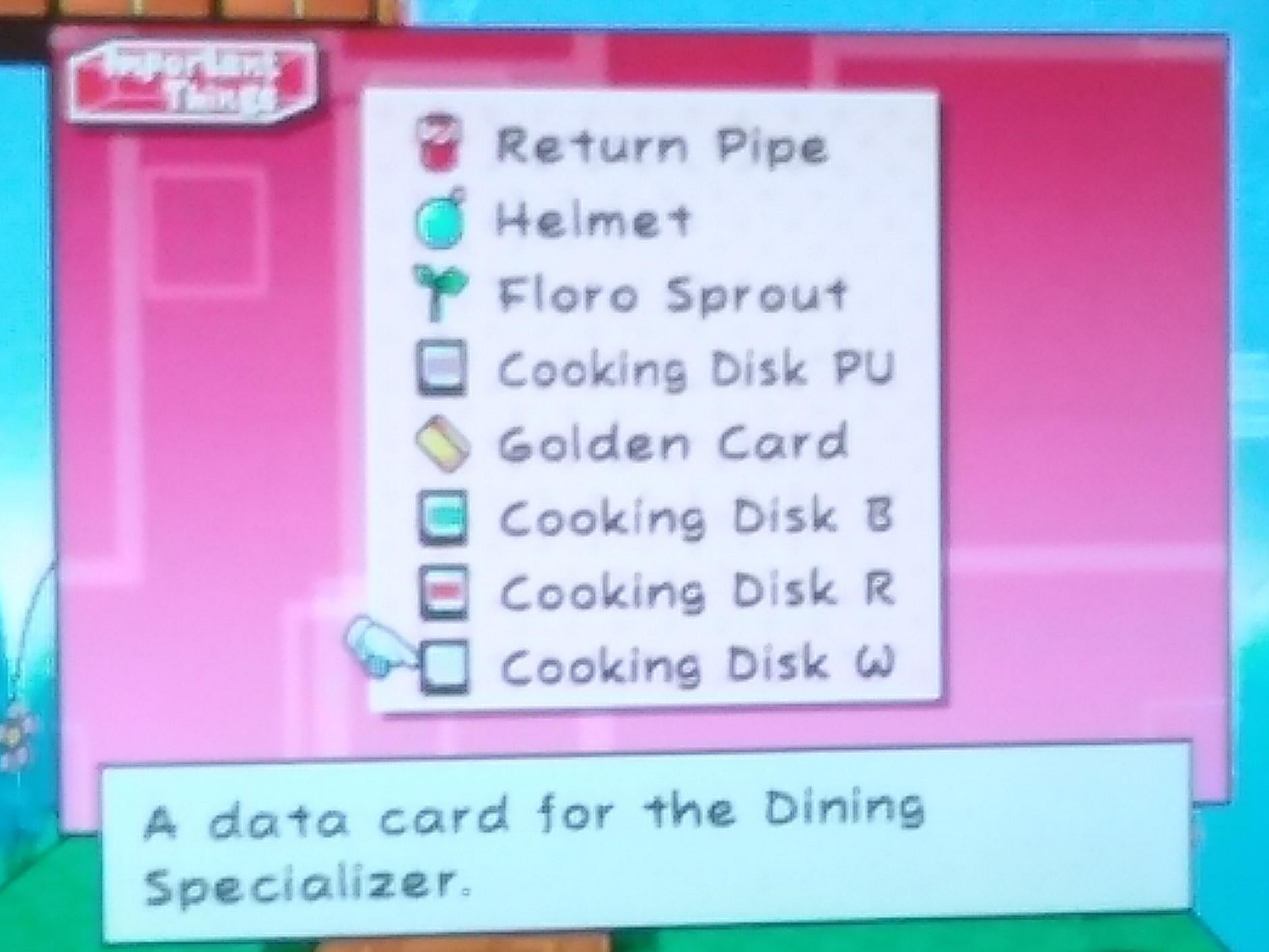 Detail Super Paper Mario Cooking Disk Nomer 17