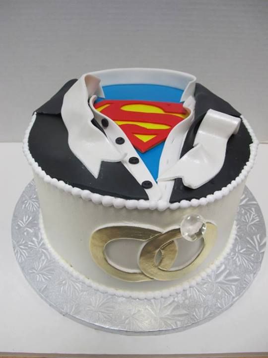 Superman Grooms Cake - KibrisPDR