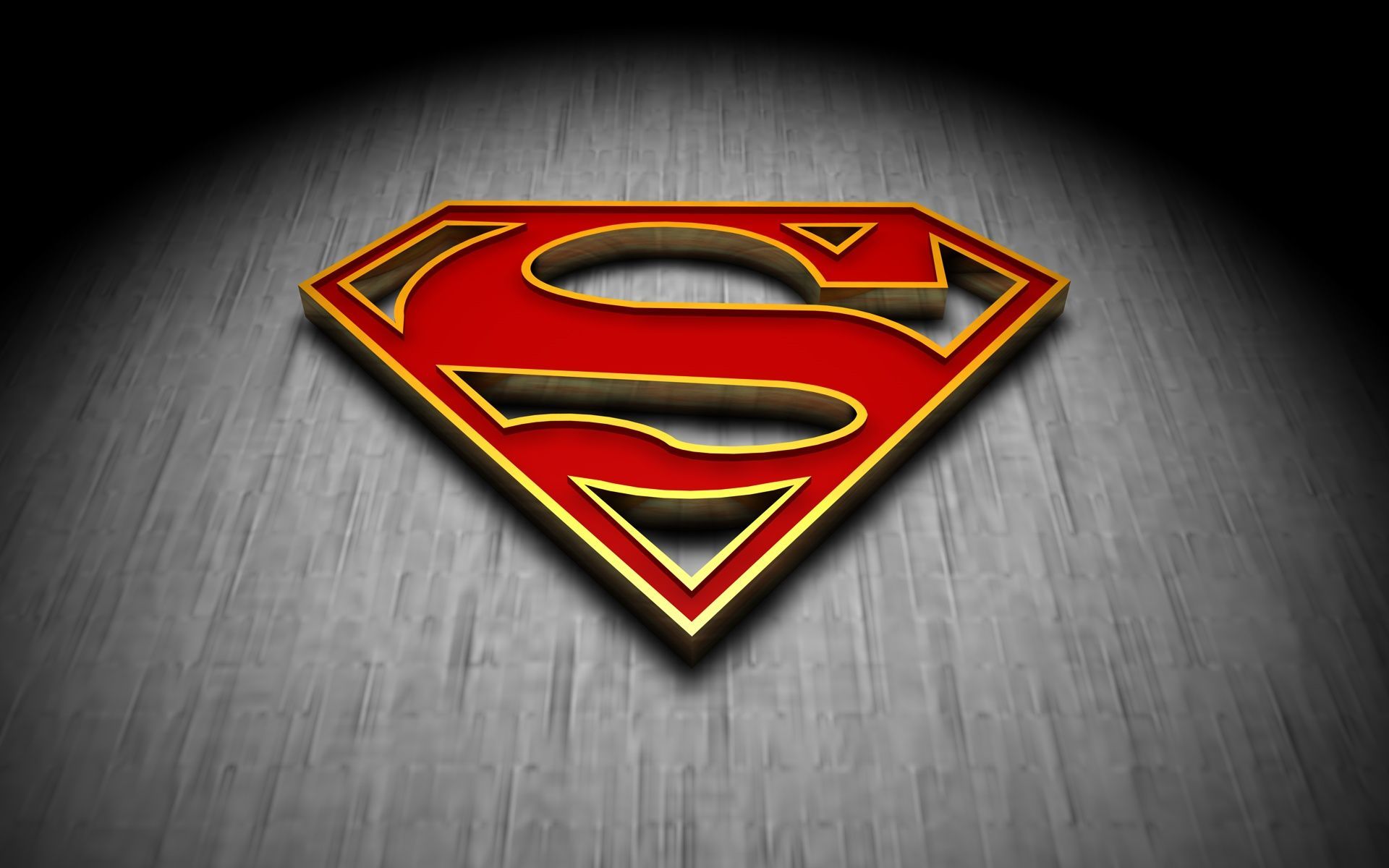 Superman Logo 3d Wallpaper - KibrisPDR