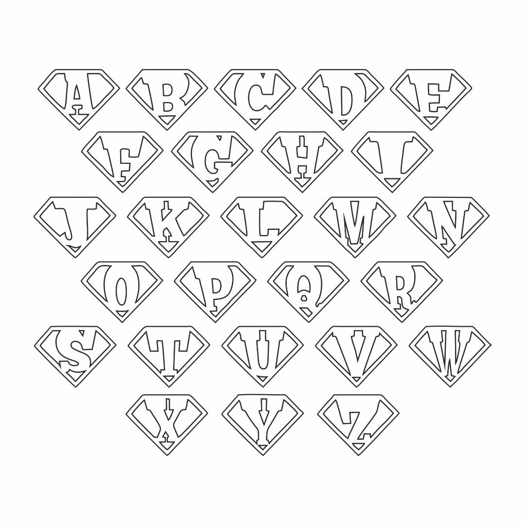 Detail Superman Logo Alphabet Nomer 11