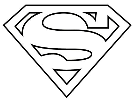 Superman Logo Clipart Black And White - KibrisPDR
