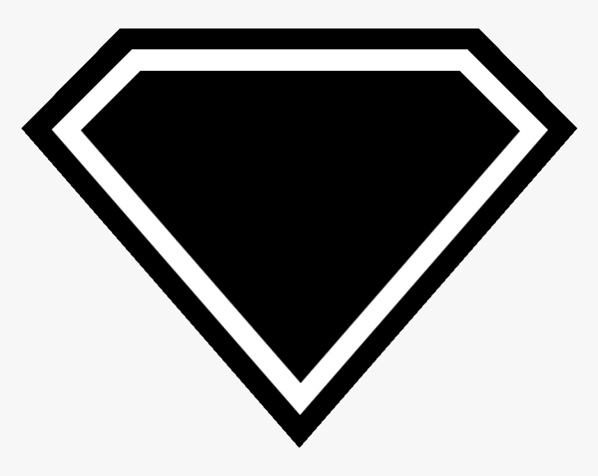 Detail Superman Logo Clipart Black And White Nomer 9