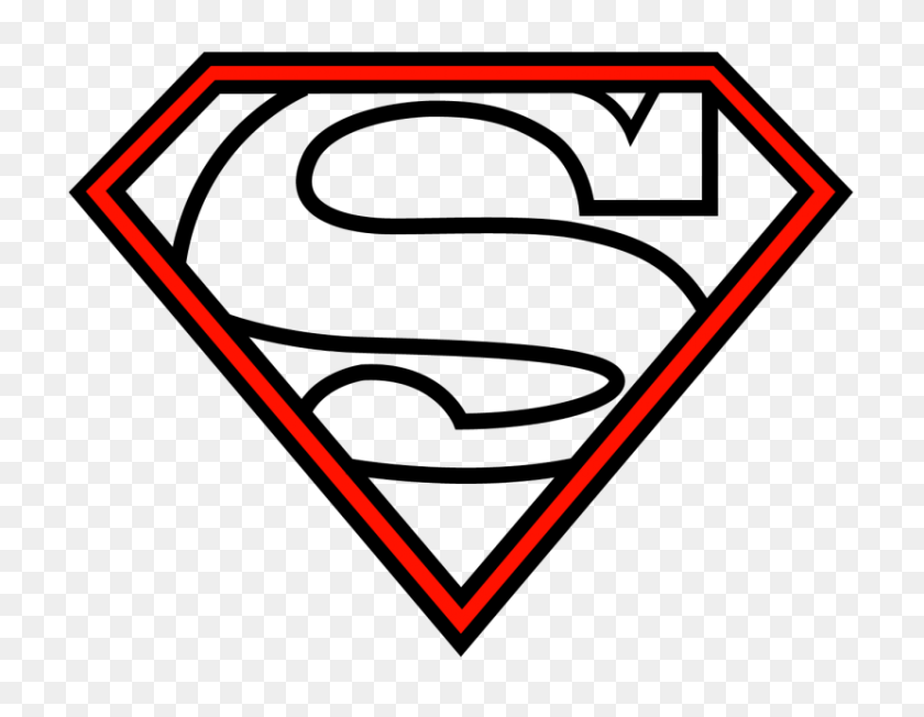 Detail Superman Logo Clipart Black And White Nomer 30