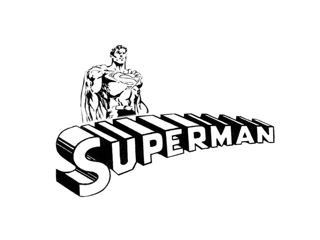 Detail Superman Logo Clipart Black And White Nomer 31