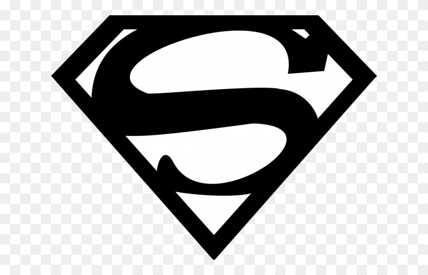 Detail Superman Logo Clipart Black And White Nomer 38