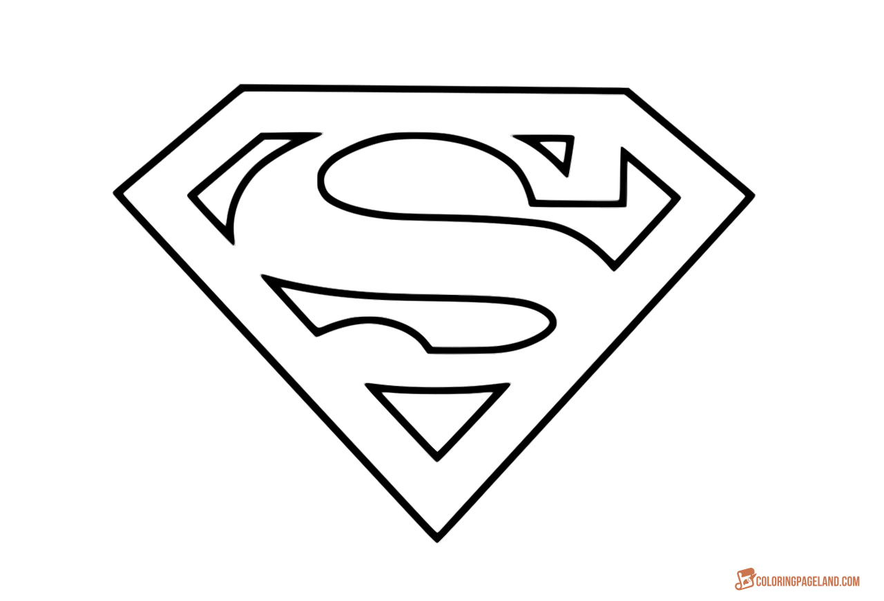 Detail Superman Logo Clipart Black And White Nomer 3