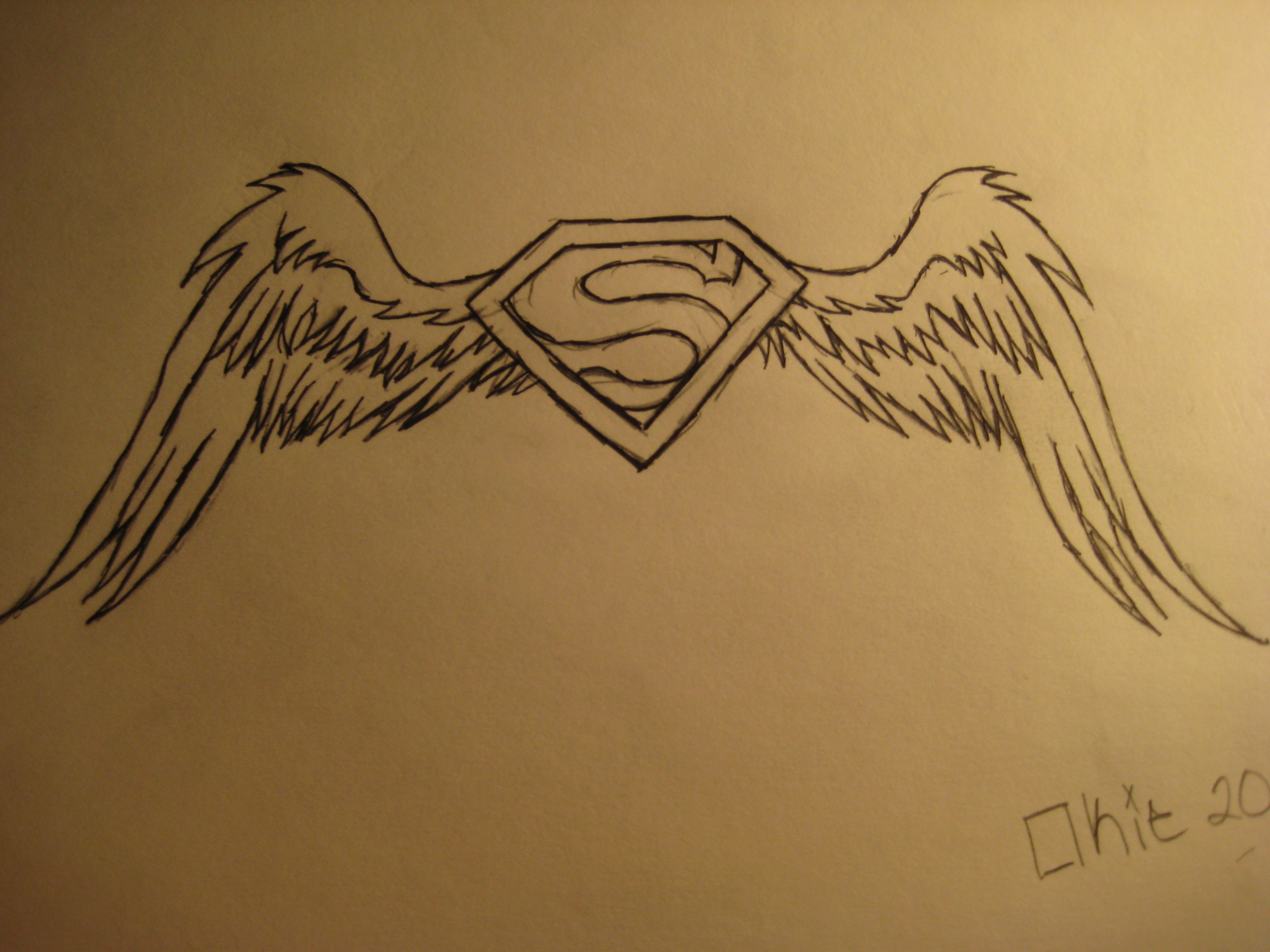 Detail Superman Logo With Angel Wings Nomer 8