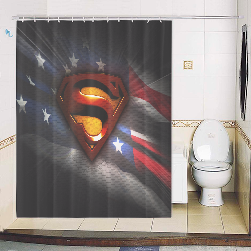 Detail Superman Shower Curtains Nomer 17