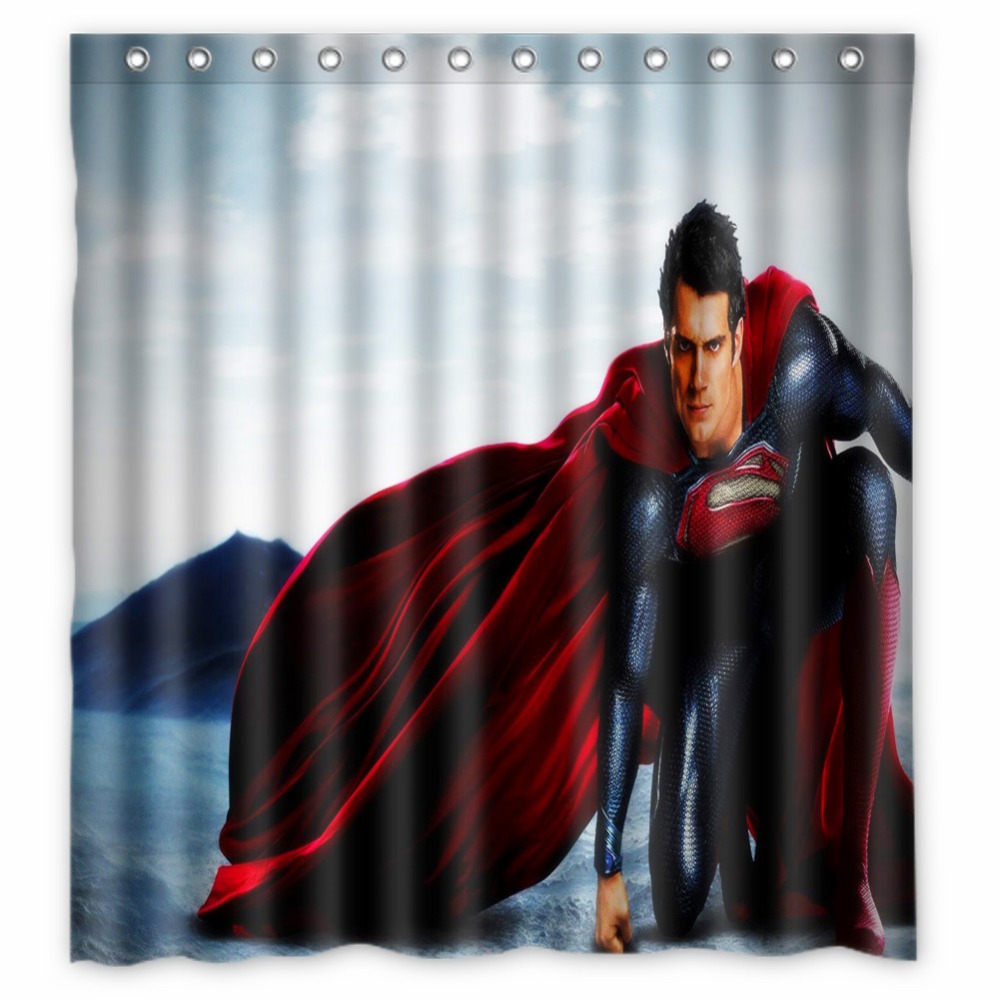 Detail Superman Shower Curtains Nomer 8