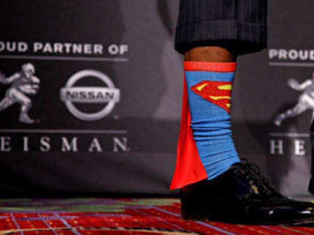 Detail Superman Socks Cape Nomer 37