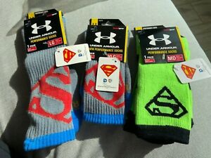 Detail Superman Socks Under Armour Nomer 5