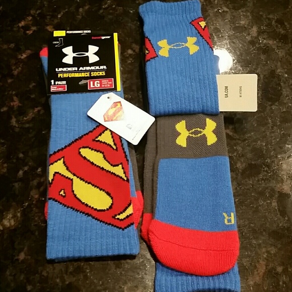 Detail Superman Under Armour Socks Nomer 19