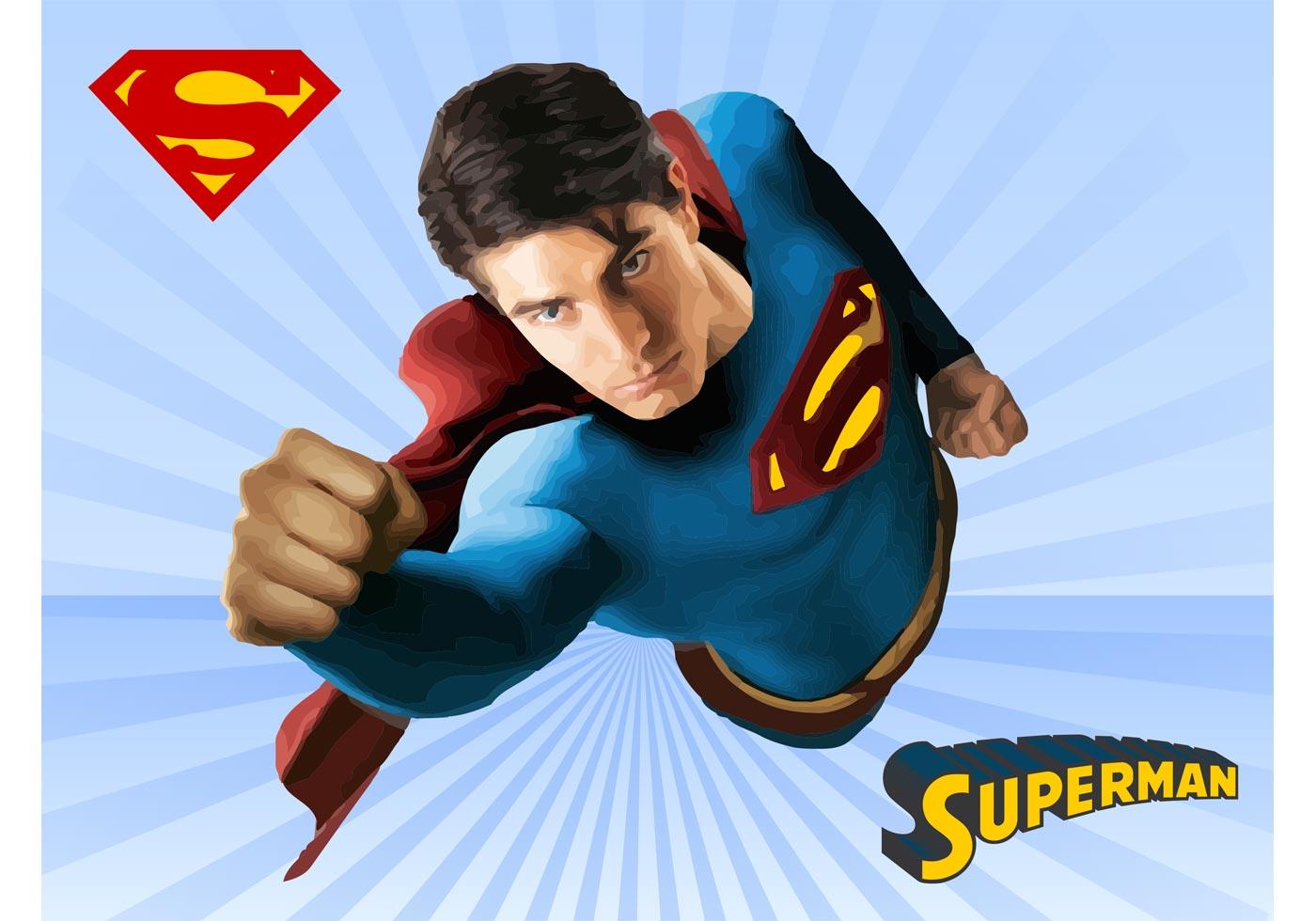 Detail Superman Vector Nomer 11