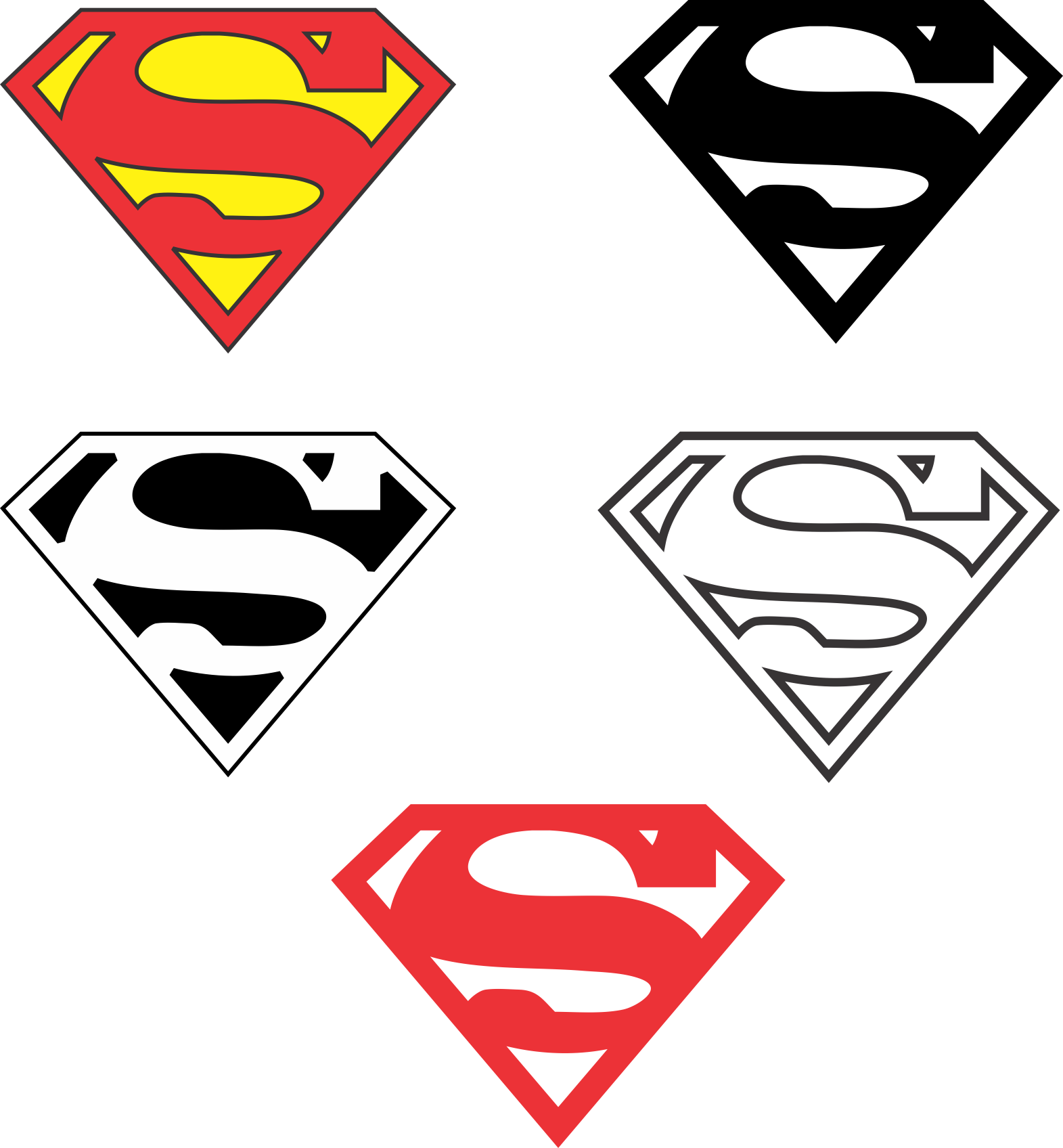 Detail Superman Vector Nomer 19