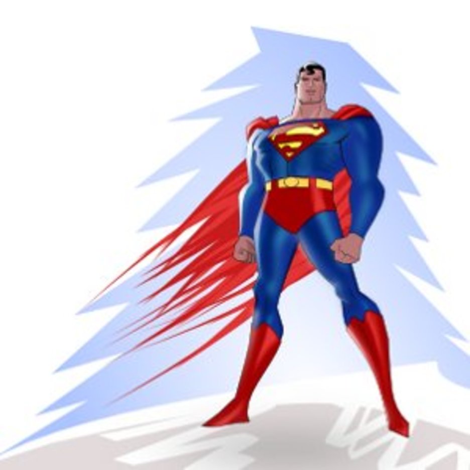 Detail Superman Vector Art Nomer 3