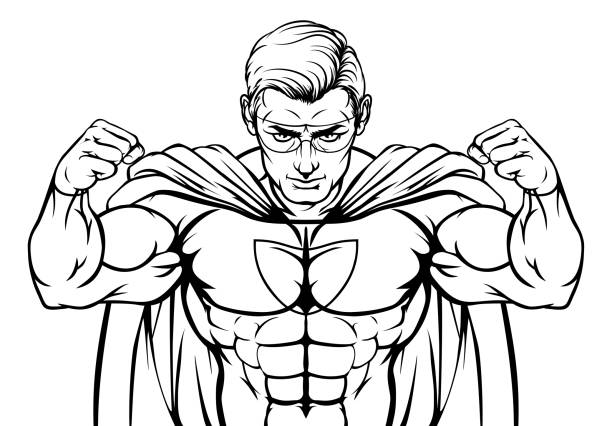 Detail Superman Vector Art Nomer 22