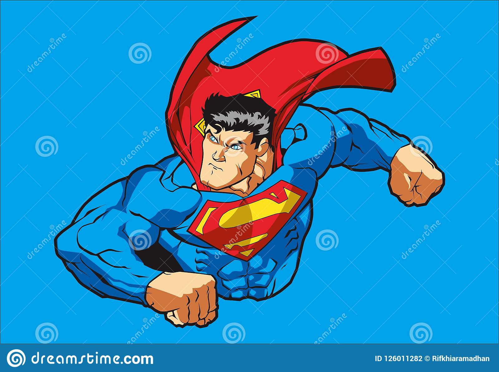 Detail Superman Vector Art Nomer 27