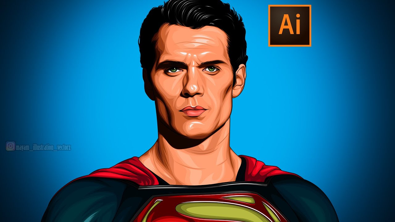 Detail Superman Vector Art Nomer 37