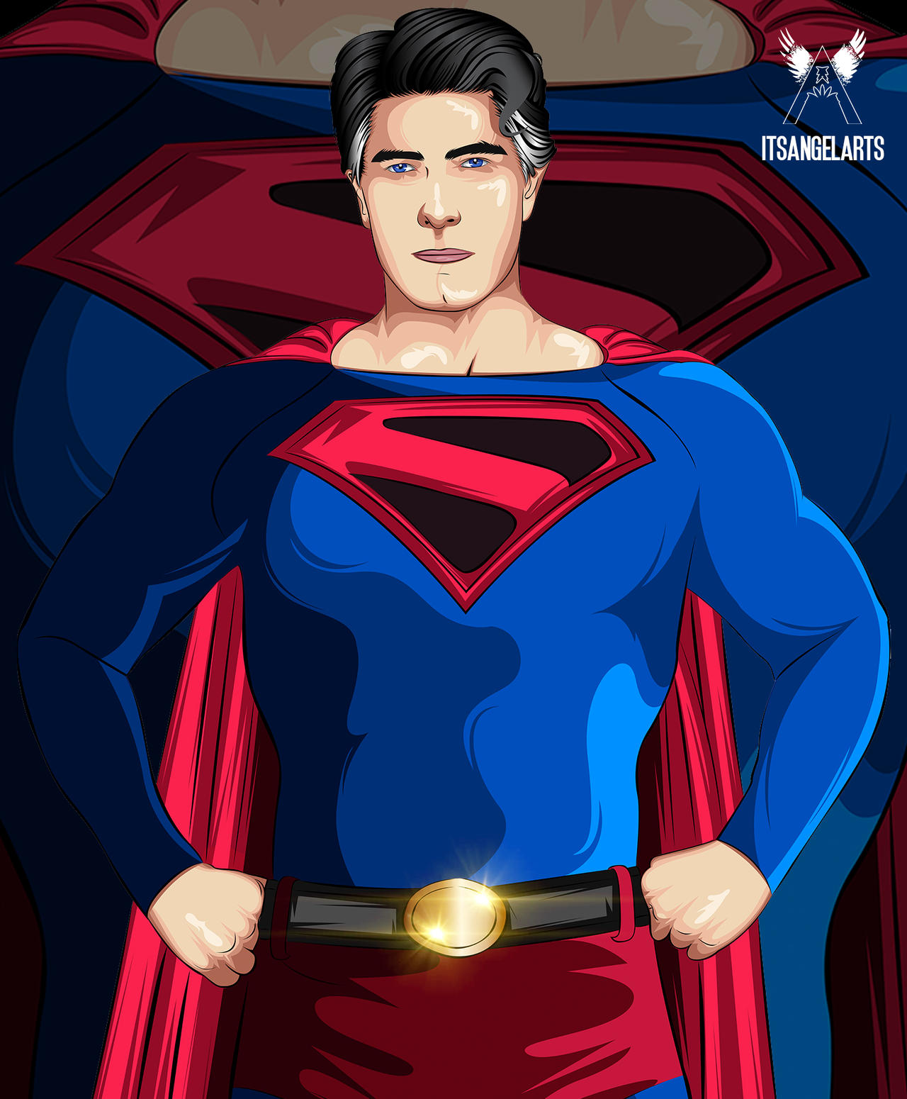 Detail Superman Vector Art Nomer 41