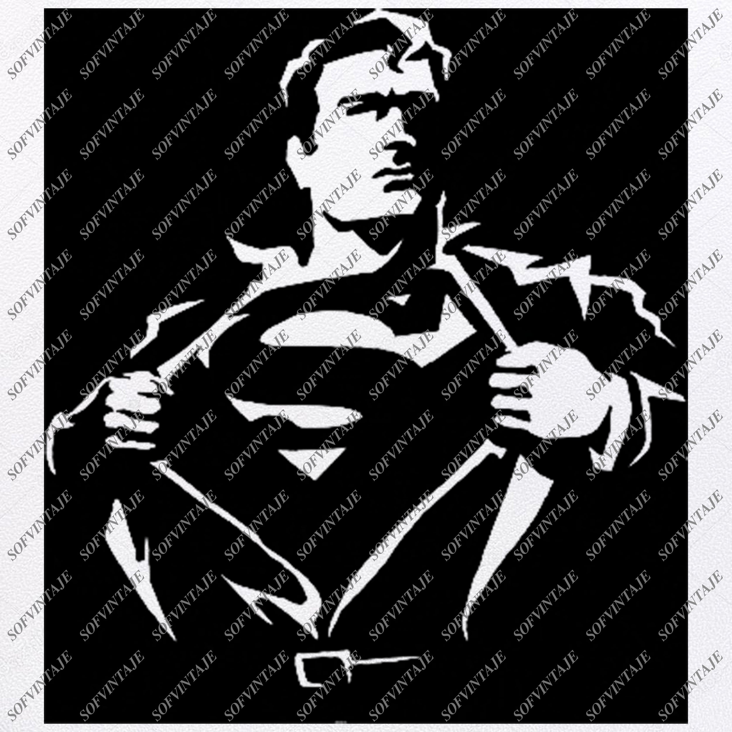 Detail Superman Vector Art Nomer 47