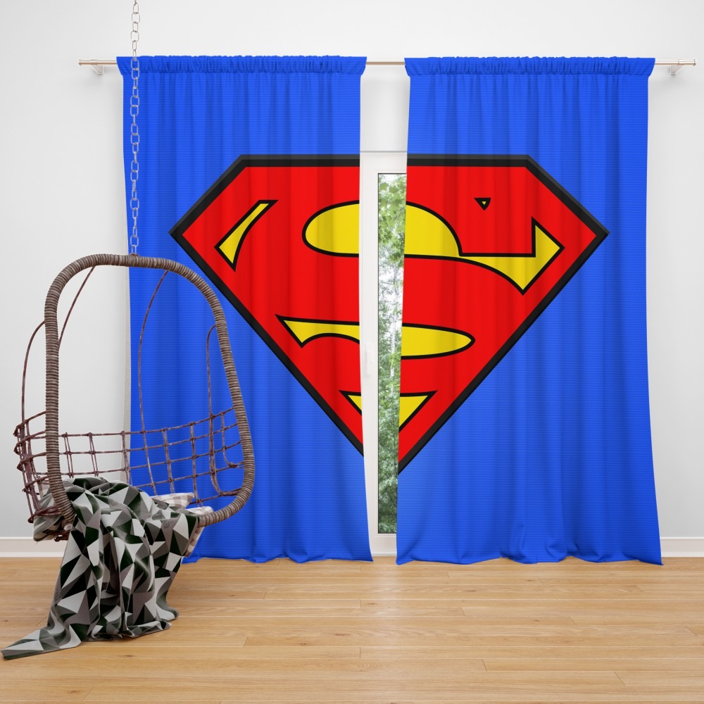 Superman Window Curtains - KibrisPDR