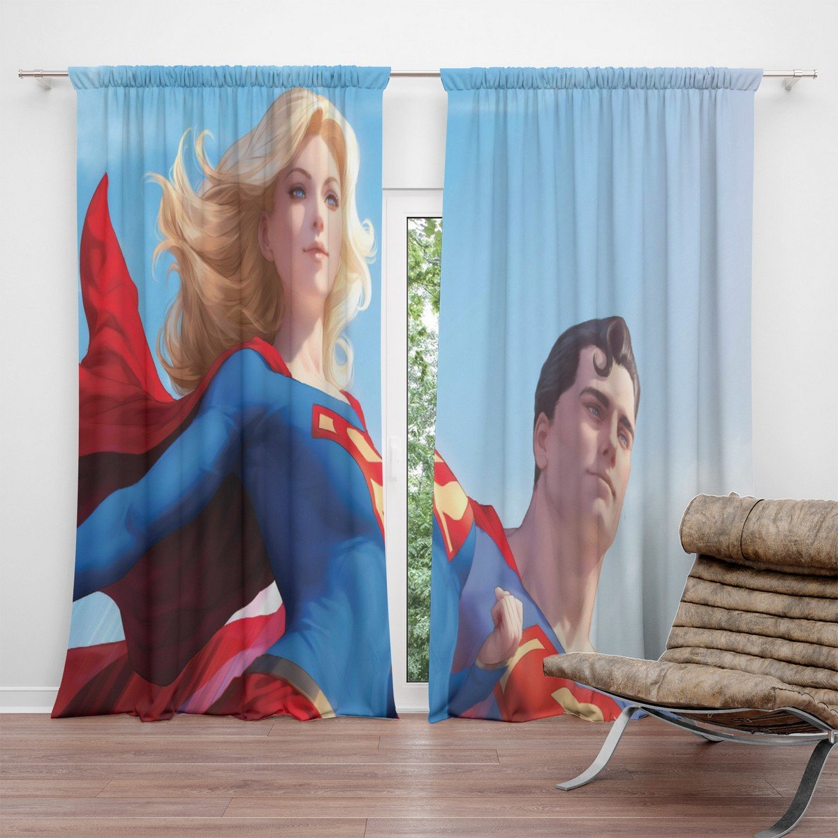 Detail Superman Window Curtains Nomer 11