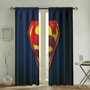 Detail Superman Window Curtains Nomer 12