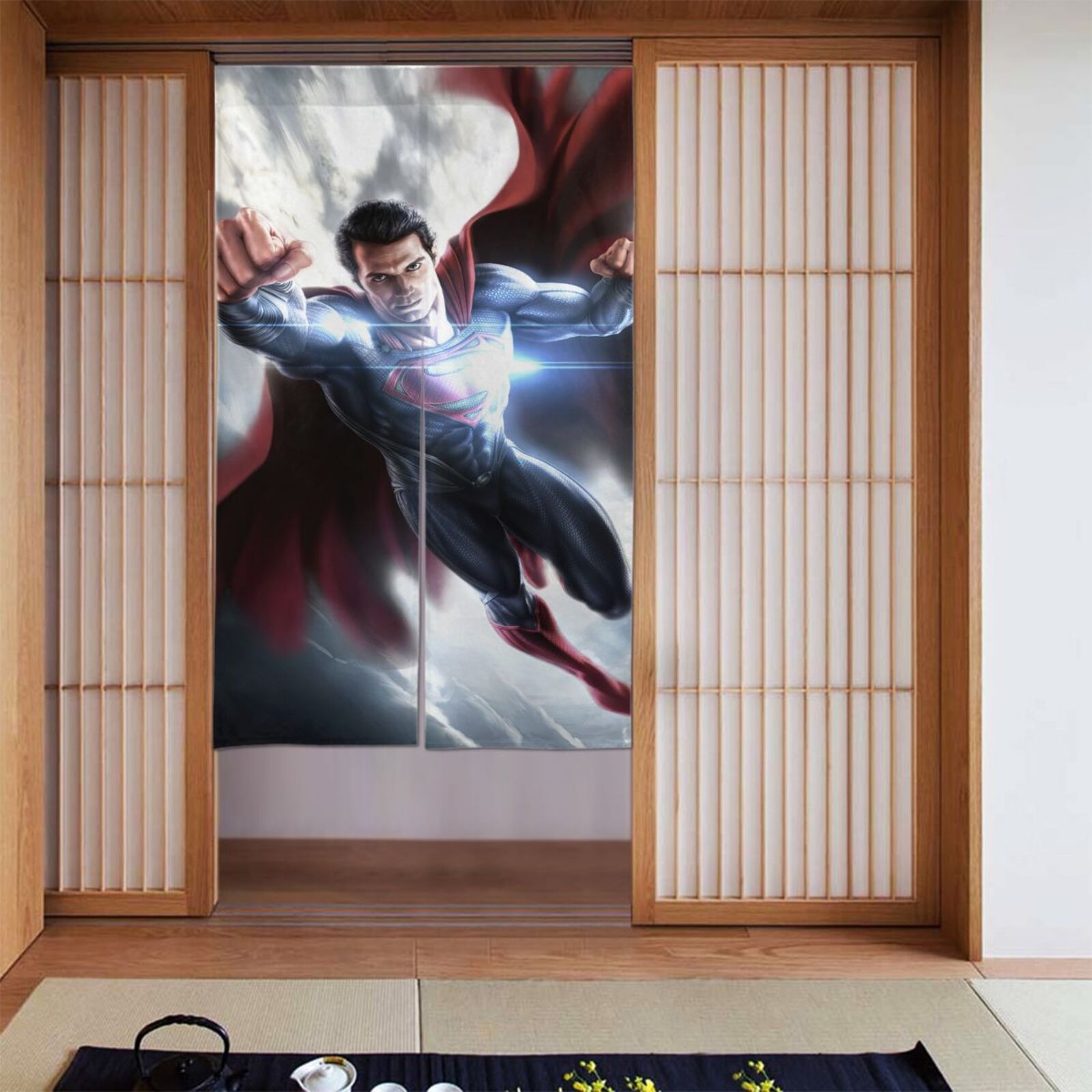 Detail Superman Window Curtains Nomer 23