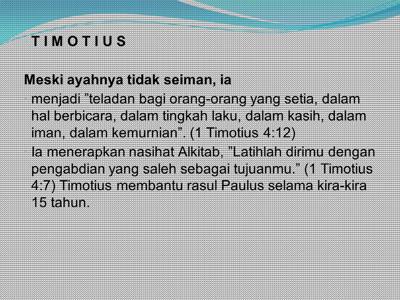 Detail Surat 1 Timotius Nomer 25