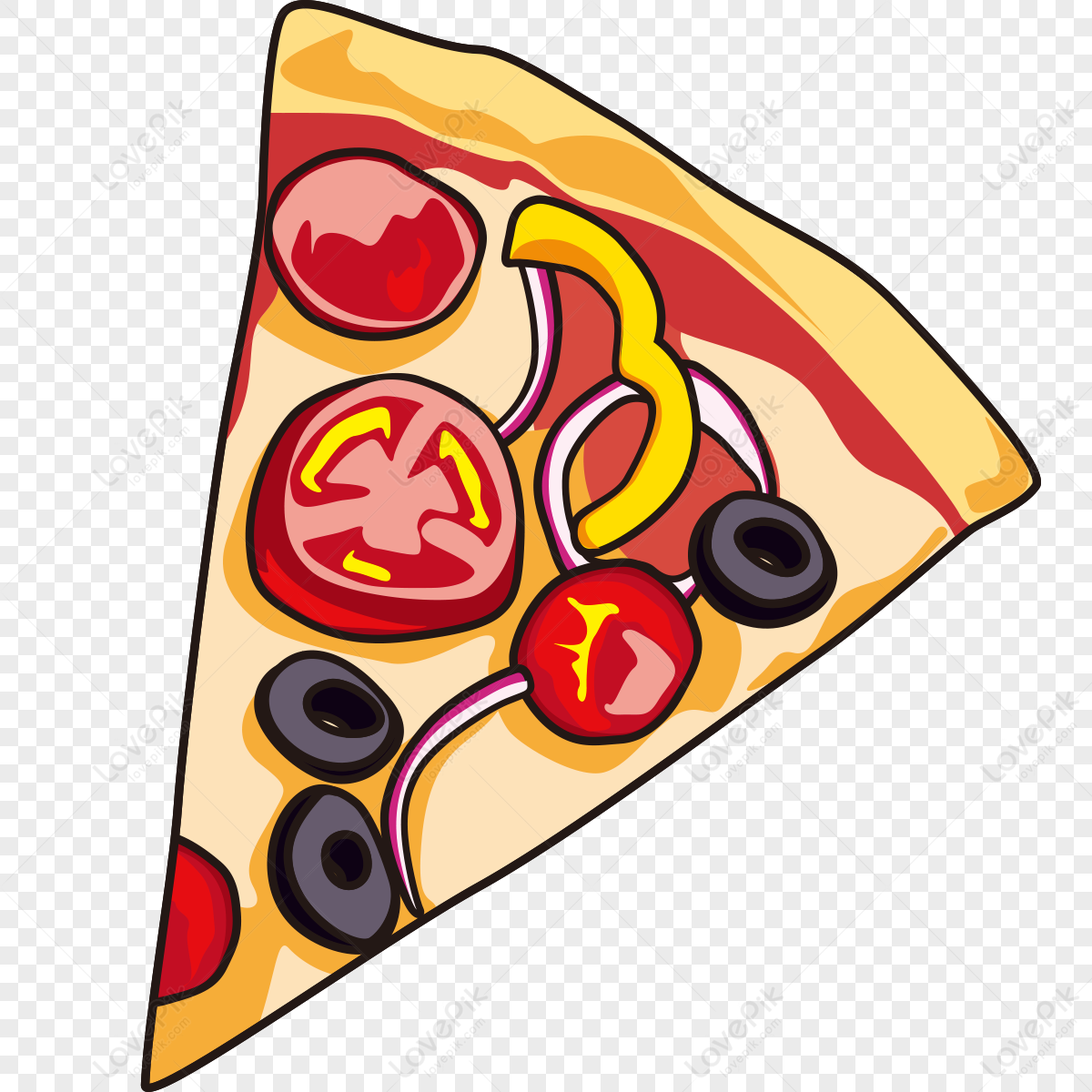 Detail Cartoon Pizza Png Nomer 17