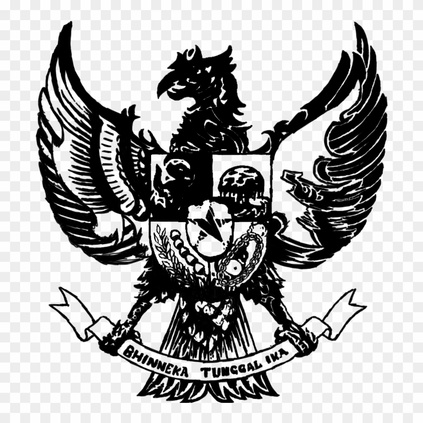 Detail Download Gambar Garuda Pancasila Hitam Putih Nomer 27