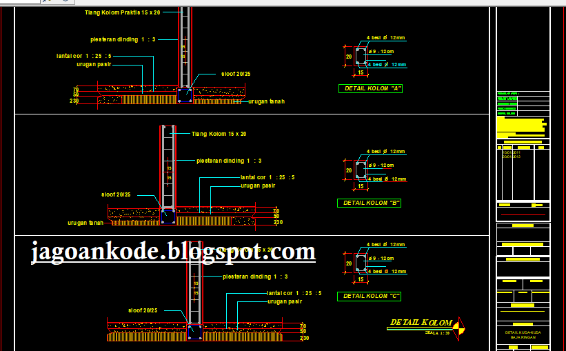 Detail Download Gambar Kerja Dwg Nomer 12