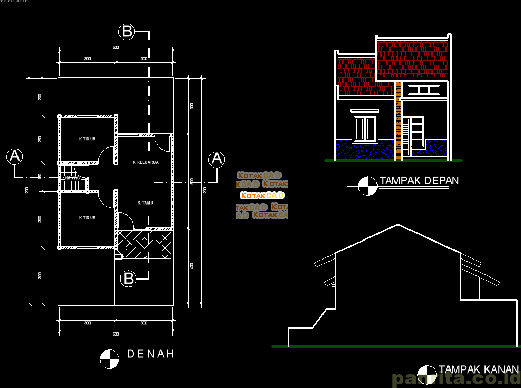 Detail Download Gambar Kerja Rumah Type 45 Nomer 40