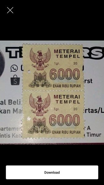 Detail Download Gambar Materai 6000 Nomer 50