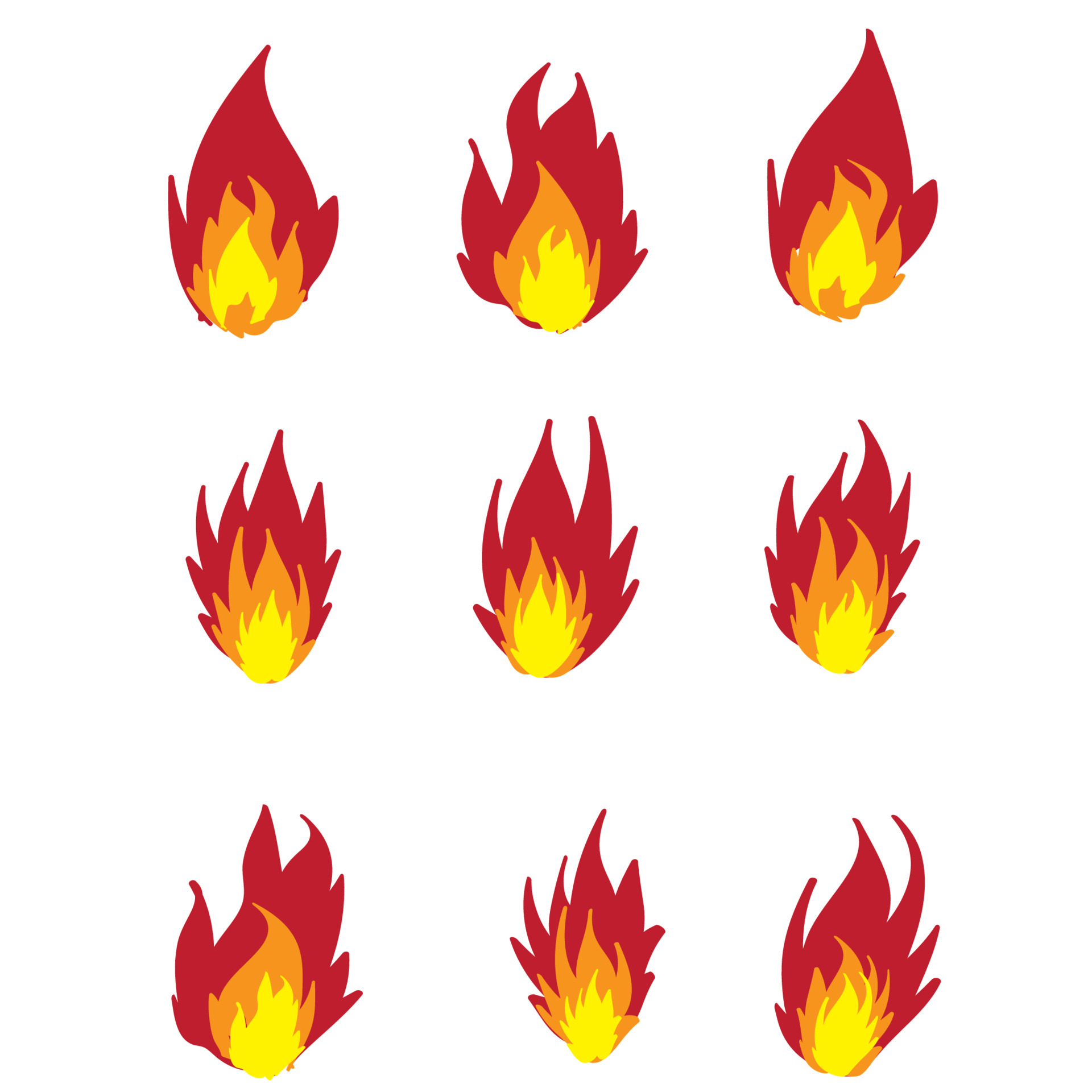 Detail Fire Clipart Black Background Nomer 17