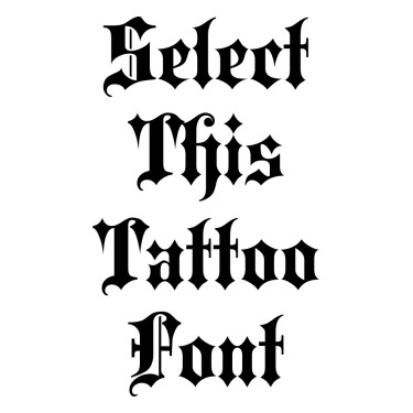 Download Old English Schrift Tattoo Nomer 7